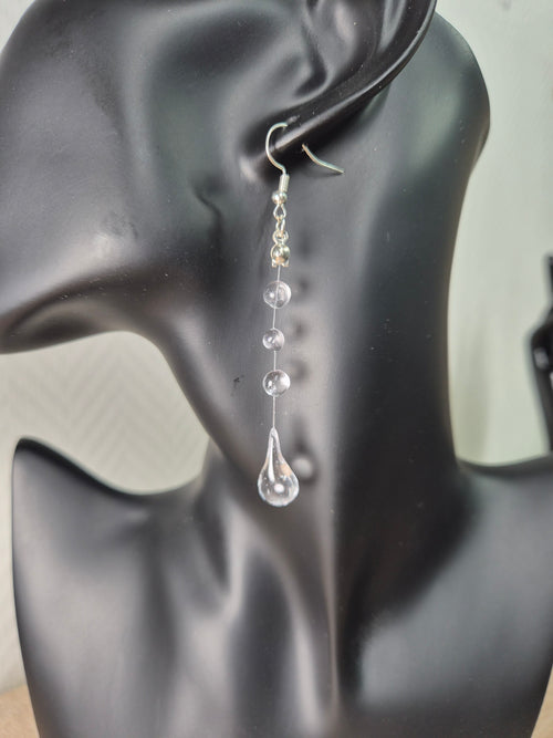 Boucles d'oreilles "Eclat de verre"