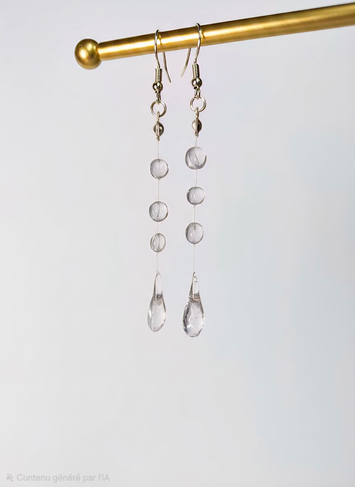 Boucles d'oreilles "Eclat de verre"